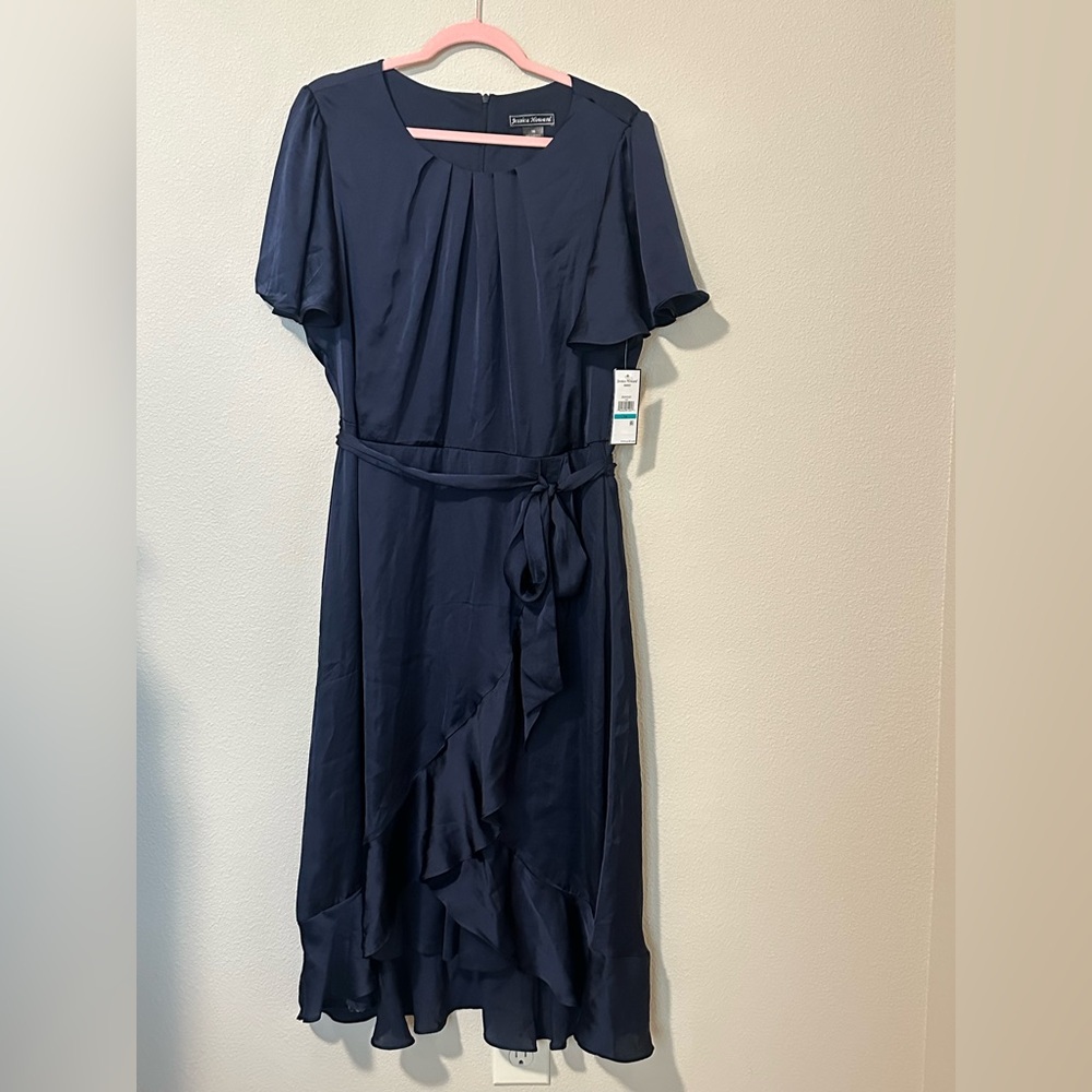 Jessica Howard Navy Blue Midi Dress